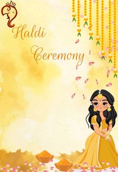 Haldi Invite Design by Sri Pranathi Sharma Haldi Blank Template, Haldi Poster Background, Haldi Ceremony Card Template, Invitation Card Cover Design, Haldi Ceremony Poster Design, Haldi Card Template, Haldi Ceremony Card Design, Haldi Invitation Card Template Bride, Haldi Wallpaper