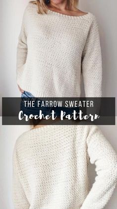 the farrow sweater crochet pattern is easy to make and perfect for beginners