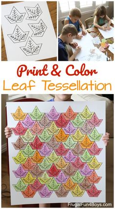 this is an easy and fun leaf art project for kids