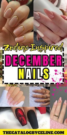 December Nail Designs, March Nail, Nail Signs, Nye Nails, Nails 2017, December Nails, Christmas Manicure, Colors For Dark Skin, Trendy Nail