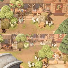 an image of a village in the game animal crossing