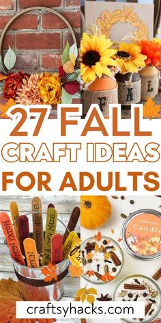 fall crafts for adults that are easy to make