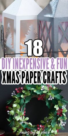 Explore 18 cute paper Christmas decorations to make your home feel cozy and festive. Crafts For Christmas, Cute Paper