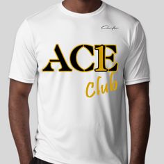 alpha phi alpha ace club shirt white Streetwear Sublimation T-shirt With Team Name, Streetwear Sublimation Short Sleeve With Team Name, Team Spirit White Moisture-wicking Shirt, White Moisture-wicking Shirt For Team Spirit, White Collegiate Short Sleeve Sublimation Design, Sporty Streetwear Shirt With Team Name, White Athletic Fit T-shirt For Streetwear, White Moisture-wicking Shirt For Streetwear, Athleisure Moisture-wicking T-shirt For College