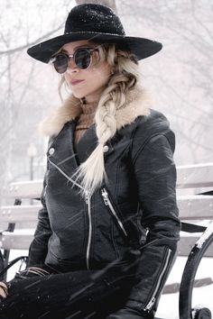 Snowstorm Chic with BlankNYC Moto Jacket - Quartz & Leisure Lifestyle Blog