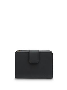 Luxury Italian heritage and expert artisanal craftsmanship lie at the heart of Milanese fashion house Prada's coveted design aesthetic and is perfectly embodied in this black saffiano leather small wallet. Featuring an accordion-style interior, an all-around zip fastening, a gold-tone logo plaque, a foldover top with snap closure and a saffiano leather finish. | Prada Saffiano Leather Small Wallet Small Leather Wallet, Italian Heritage, Prada Saffiano, Leather Finish, Luxury Wallet, Design Aesthetic, Accessory Pouch, Fashion House, Small Wallet