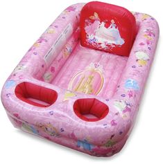 the princess inflatable pool is pink