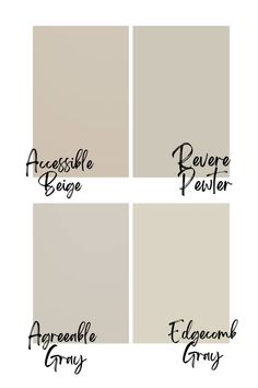 Comparison of Accessible Beige and Agreeable Gray and their Benjamin Moore equivalent paint colors Revere Pewter and Edgecomb Gray Accessible Beige Vs Agreeable Gray, Benjamin Moore Beige, Sherwin Williams Revere Pewter, Revere Pewter Paint, Accessible Beige Sherwin Williams, Pewter Benjamin Moore, Pewter Paint, Revere Pewter Benjamin Moore, Edgecomb Gray