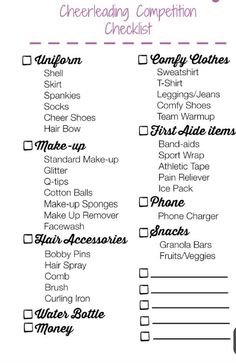 the printable checklist is shown for girls to use on their own clothing and other items