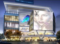 an artist's rendering of the new louis vu store in downtown los angeles, california