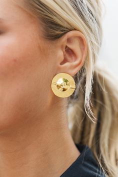 gold earrings, gold studs, boutique accessories Elegant Gold Stud Earrings, Gold Studs Jewelry Gift, Gold Studs Jewelry For Gift, Gold Stud Jewelry For Gifts, Minimalist Gold Studs, Gold Stud Earrings, Gold Stud, Gold Earrings Studs, Gold Studs