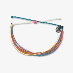 Introducing the Tropic Bracelet, where vibrant hues blend in harmony with artisanal flair. Handcrafted with a fusion of pink, orange, blue, and white threads, each bracelet is a celebration of individuality. Waterproof and meticulously crafted, its charm only amplifies with each wear, exuding a cool and tropical vibe. Embrace the spirit of Pura Vida and infuse your style with the essence of paradise. Don't miss outsecure yours today and embark on a journey of laid-back elegance.WaterproofGo surf Bracelets Beachy, String Friendship Bracelets, Bday Wishlist, Watermelon And Lemon, Pura Vida Bracelets, Pinky Promise, Braided Bracelets, Bling Bling, Pink Orange