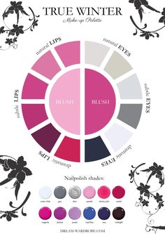 Cool (True) Winter Color Palette and Wardrobe Guide – Dream Wardrobe Cool True Winter, True Winter Palette, True Winter Makeup, Bright Winter Outfits, True Winter Color Palette, Winter Skin Tone, Cool Winter Color Palette, Deep Winter Palette, Color Seasons