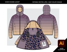 the hoodie jacket is designed to look like it has an animal print on it