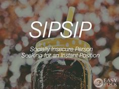 a jar with a straw sticking out of it and the words sipp above it