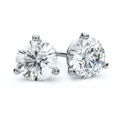 2 Carat Total Weight Lab-Grown Diamond Studs at Regard Round Diamond Stud Earrings, Martini Set, Beautiful Diamond Earrings, Diamond Earrings Studs Round, Colorless Diamond, Diamond Stud Earrings, Diamond Stud, Screw Back Earrings, Austin Texas