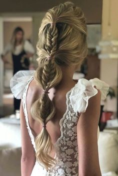 Boho Wedding Hair, Braided Hairstyles For Wedding, Penteado Cabelo Curto, Box Braids Hairstyles, Wedding Hair And Makeup, Bride Hairstyles, Braid Styles