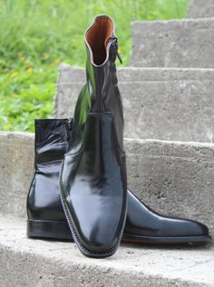 Handmade Black Patent Leather Classic Jodhpur Dress Boot on Storenvy Quality Leather Boots, Dress Boot, Jodhpur Boots, Custom Design Shoes, Jodhpur, Black Patent Leather, Beautiful Fashion, Dress With Boots, All Over The World