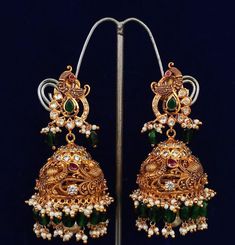 Gold Jumkas, Golden Jhumka, Ear Rings, Aesthetic Food, Pure Silver, Designer Earrings, Gold Earrings, Jewelry Collection, Silver Jewelry