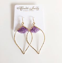 14k gold filled Organic flowing lotus shape hoop and faceted amethyst rondelle beads. These elegant hoop are super light and comfortable to wear. Lotus hoop were hand forged and textured for extra shine using 14k gold filled wire. 14k gold filled handmade french ear wires. Lotus hoop are about 1.25 x 2 inches in size. Amethyst crystal are exceptional for providing spiritual protection, inner strength and clarity of mind. It's also the birthstone for February. Lotus Shape, Spiritual Protection, Birthstone Earrings, Hoops Earrings, Birthstone Earring, Amethyst Earrings, Inner Strength, Wren, Amethyst Crystal