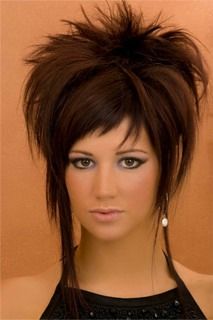 Shag Scene Hair, Edgy Shag Haircut Without Bangs, Rock Star Shag Haircut, Medium Length Spiky Hair Women, Short Spiky Hair With Long Bangs, Chic Short Hair, Icy Blonde Hair