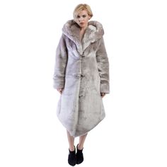 Brand New! Made In La, Ca. By Furrocious Furr Women’s Desert Warrior Coat Features High Quality Faux Fur. Lined With Super Soft Cuddle Minky Fabric. Over Sized Fur Lined Hood And Large Lapel. 2 Deep Zipper Pockets On The Inside Front Sides (Large Enough For A Water Bottle). 2 Outside Pockets To Keep Your Hands Warm. 6" Invisible Zipper Id "Secret" Pocket On The Inside Left Chest Lining. 3 Outside Button Closures. Inside Back Pack Straps To Wear The Coat Like A Cape When You Are Hot. Length Is Sh Luxury Silver Outerwear For Winter, Desert Warrior, Chinchilla Coat, Luxury Champagne, Secret Pocket, Over Sized, Warm Blankets, Minky Fabric, Invisible Zipper