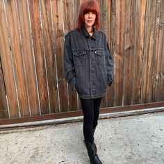 Super Cool Levi’s Faded Black Jean Jacket. One Of My Faves, But What Can I Say I’m Cleaning Out My Closet. I Am A Small, The Jacket Is An Extra Large But I Love The Fit Faded Black Jeans, Black Jean Jacket, What Can I Say, Levis Jacket, Black Jean, Super Cool, Jean Coat, Black Denim, Jean Jacket