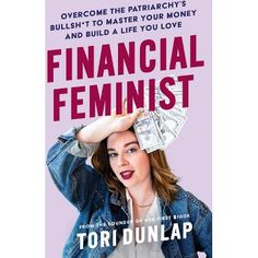 a book cover with a woman covering her eyes and money in front of her head