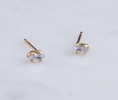 14K gold filled CZ earring component Gold filled ear nuts Marquise shape 4mmx2mm Sold as pairs For ear jacket components, dangle earrings, ear crawler Add chains to make a dangle earring. Dainty Gold Marquise Earrings, Cz Stud Earrings, Gold Filled Earrings, Cz Earrings, Earring Findings, Stud Earring, Gold Studs, Gold Gold, Jewelry Making Supplies