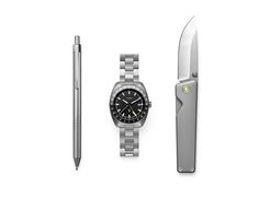 The James Brand × Timex Daily Essentials Capsule James Brand, Edc Knife, The James, Pocket Knives, Daily Essentials, Everyday Carry, Box Set, Pen, Tools