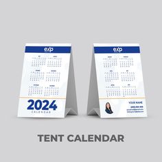 two calendars for the end of each month