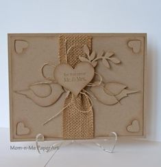 a close up of a card with a heart on it