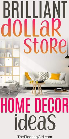 the brilliant dollar store home decor ideas for living room and dining room furniture, with text overlaying