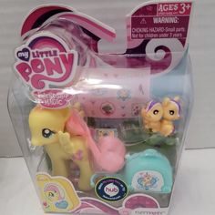 the little pony toys are in their packaging