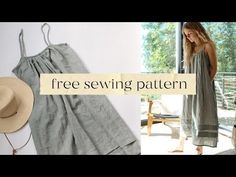 the free sewing pattern for this dress is easy to sew and can be worn in any