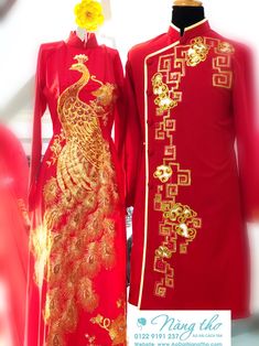 12 mẫu Áo Dài Cưới hình Con Phượng cho Cô Dâu Chinese Heritage, Couple Outfits, Kimono Jacket, Casual Jacket, Chinese Style, Lily Pulitzer Dress, Formal Dresses Long, Dress Outfits, Bodycon Dress