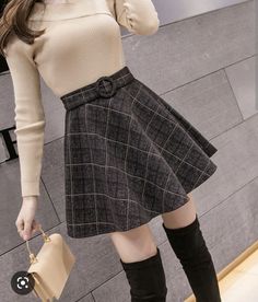 Short Skirts Outfits, Rok Mini, Cute Skirt Outfits, Stylish Skirts, Skirts Midi High Waisted, Plaid Skirt, Really Cute Outfits, Cute Skirts, Short Skirt