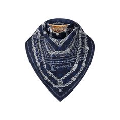 LOUIS VUITTON® - Lv Dynasty Silk Bandana - Navy