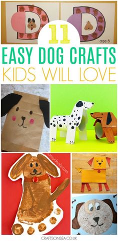 easy dog crafts for kids to make with paper