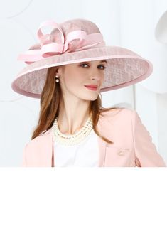 JJ's House Hats Dress Hats Derby Hats Bowknot Ribbons Women's Kentucky Derby Wide Brim Sinamay Church Hats Hats. #JJ's House #Hats #DressHats #DerbyHats #Bowknot #Ribbons #Women's #KentuckyDerby #WideBrim #Sinamay #ChurchHats #Hats Formal Wide Brim Hat With Ribbon, Curved Brim Hat With Ribbon For Church, Church Hat With Ribbon And Curved Brim, Kentucky Derby Hats With Ribbon For Church, Elegant Pink Hat With Ribbon, Fitted Hat With Ribbon And Curved Brim, Fitted Wide Brim Hat With Ribbon, Wide Brim Hat With Ribbon, Elegant Hats