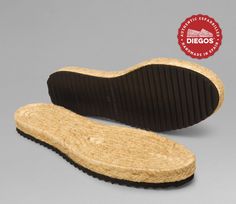 "Diegos® - Flat espadrilles soles fully covered with black EVA rubber 2.1cm tall (0.9\") Want to make espadrilles? It all starts with the authentic rope sole handcrafted in Spain. Our espadrilles soles are reinforced with natural rubber that has been melted to the sole. (No glue is used in the process) The rope used to make our soles is made of half recycled fibers, half Jute fibers. If you need thread, canvas, laces or hand thimble to make your espadrilles, check out our Etsy store: https://www Parisian Stripes, Yellow Espadrilles, Make Your Own Shoes, Red Espadrilles, Spanish Espadrilles, Striped Espadrilles, White Espadrilles, Espadrilles Shoes, Animal Products