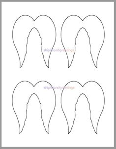 four silhouettes of the head of a woman with long hair, in three different angles