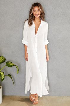 The Linda Shirt Dress – orianalifestyle.com Button Up Shirt Dress, Bell Sleeve Romper, Linen Gauze, Open Back Maxi Dress, Button Down Shirt Dress, Maxi Shirts, Linen Shirt Dress, Linen Midi Dress, Long Sleeve Button Up Shirt