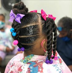 Simple Toddler Hairstyles Black, Natural Hairstyles For Black Kids Simple, Hairstyles Kids Black, Black Baby Hairstyles, Daughter Hairstyles, Kid Hairstyles