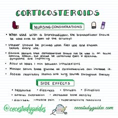 a poster with the words corticote rdds and nursing conservations