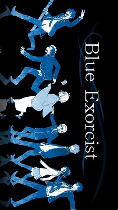 an advertisement for blue exorce clothing with women in silhouettes on black background