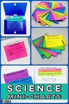 science mini - chart for students to use in their homeschool projects and activities