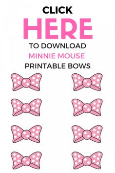 the printable bow pattern is shown here to make it look like they are wearing bows