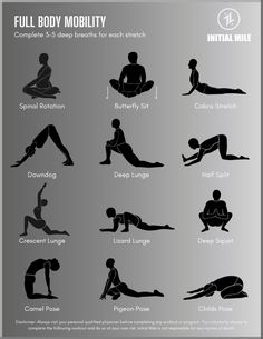 an info poster showing the different types of yoga poses and their corresponding body shapes for each individual