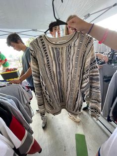 #thrift #thrifting #thriftfinds #sweater #fashion #aesthetic Grandpa Sweater Aesthetic, Grandpa Sweater Outfit, Grandpa Fashion, Mens Aesthetic, Sweater Outfits Men, Coogi Sweater, Grandpa Sweater, Causal Outfits, Fits Clothes